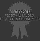 Premio 2013 - Fedeltà al lavoro e progresso economico